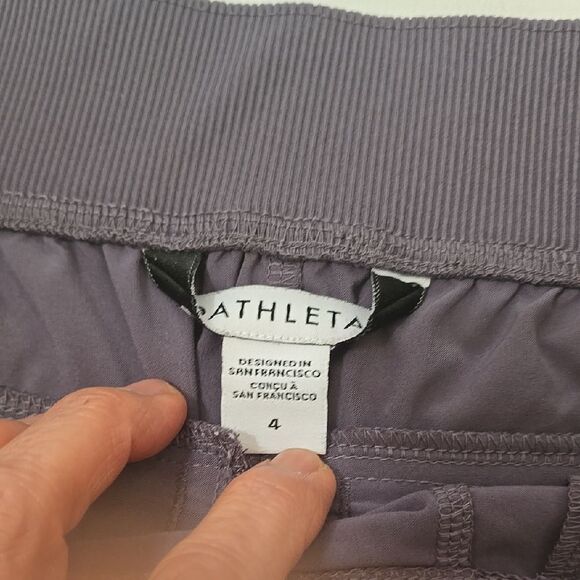 Athleta Purple Track Pants with Full Length and Slim Fit - Picture 2 of 7